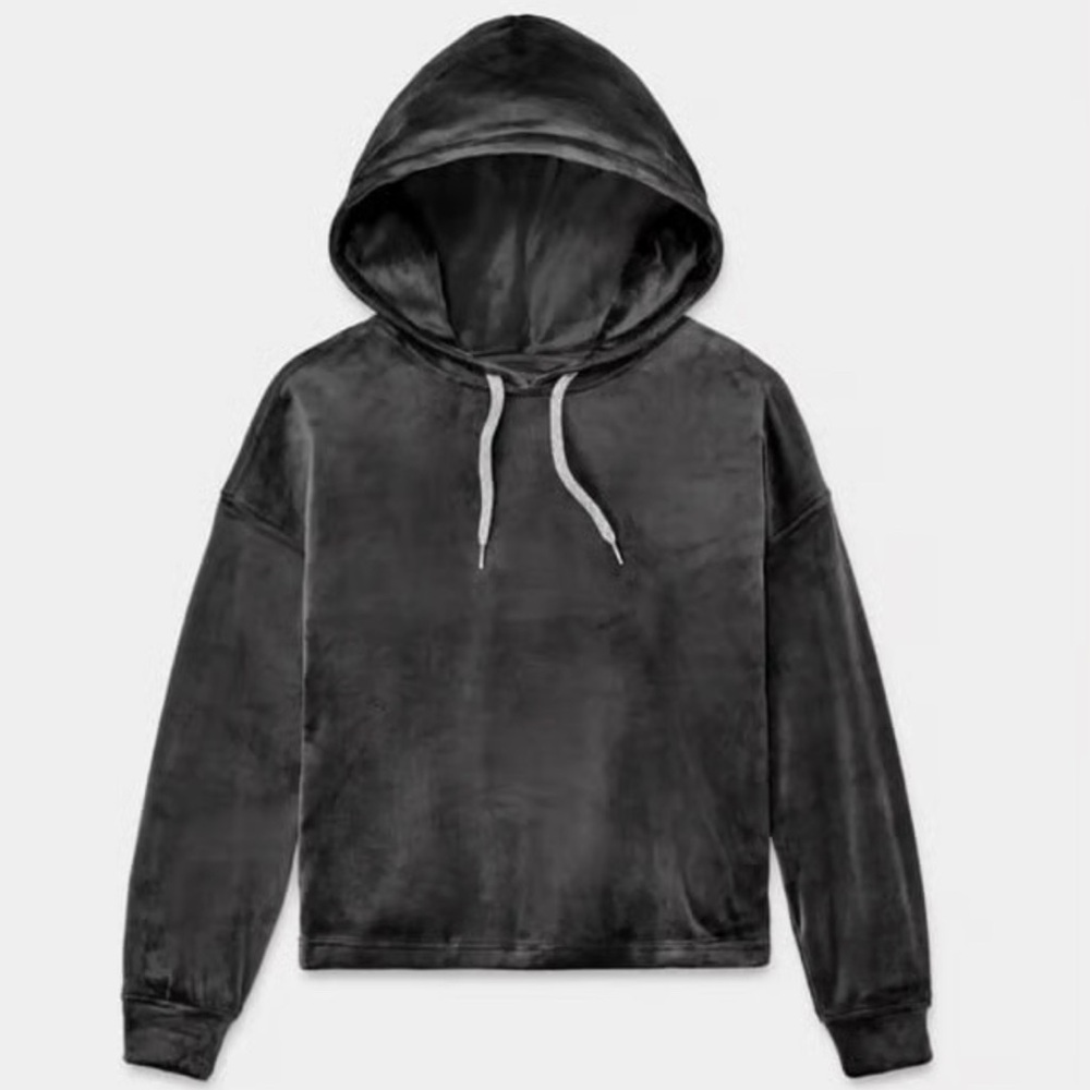 UGG Women's Belden Pullover Hoodie Dark Gray Velvety Fleece Size Medium